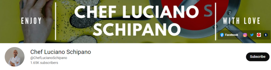 Chef Luciano Schipano YT Channel