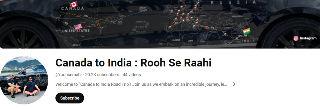 Canada to India : Rooh Se Raahi